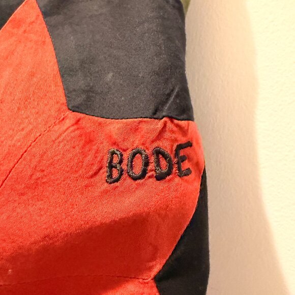 BODE - Rainbow Star Quilt Patchwork Cotton Shirt - Black / Large - Picture 4 of 10